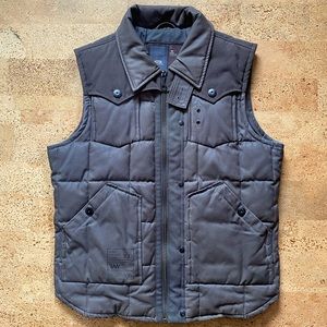Vintage G-Star Raw waxed cotton western vest L